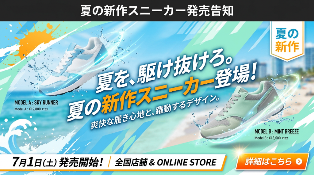 Bのできたバナー